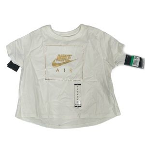 Boxy Nike tee with gold logo